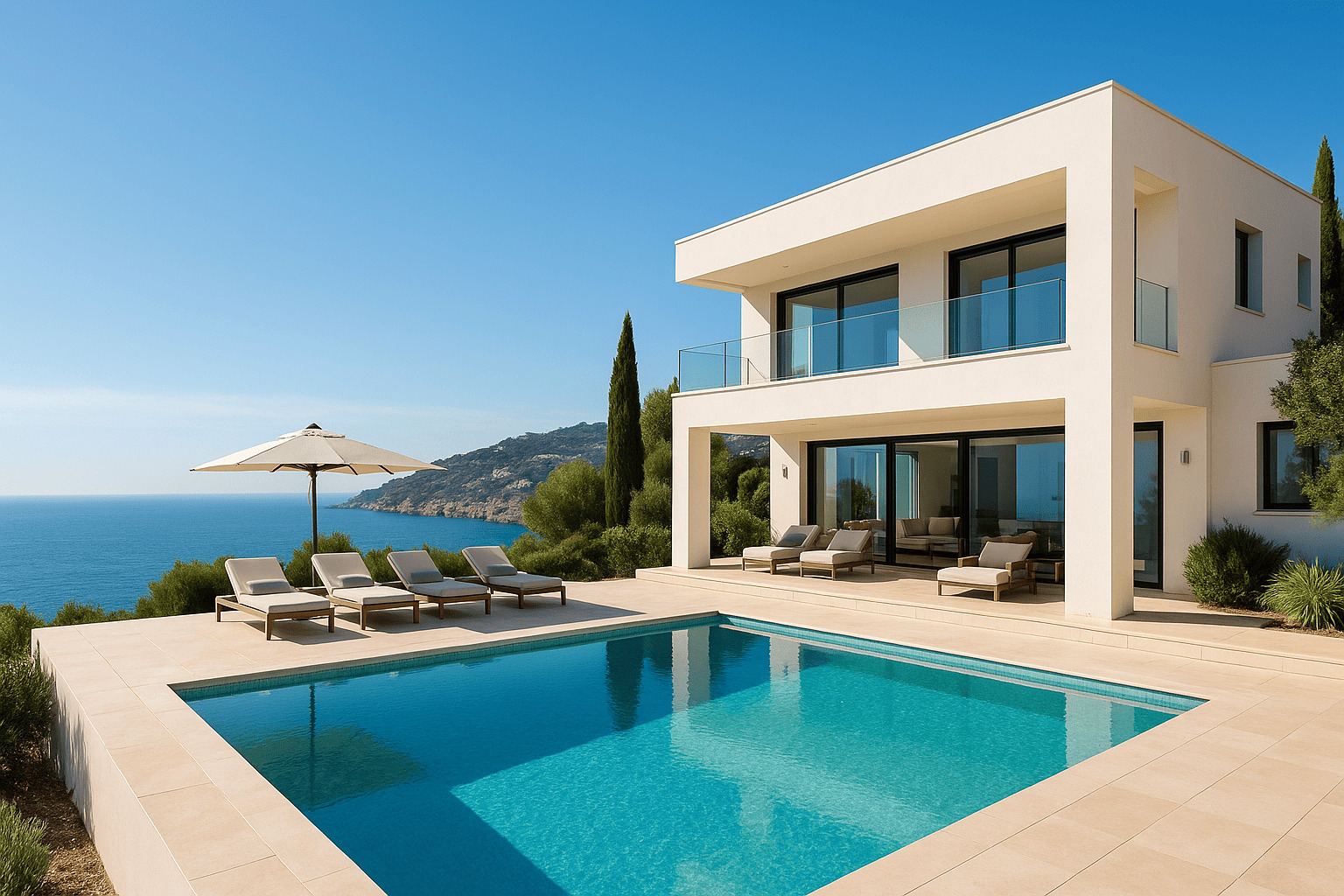 Villa för uthyrning på spanska solkusten